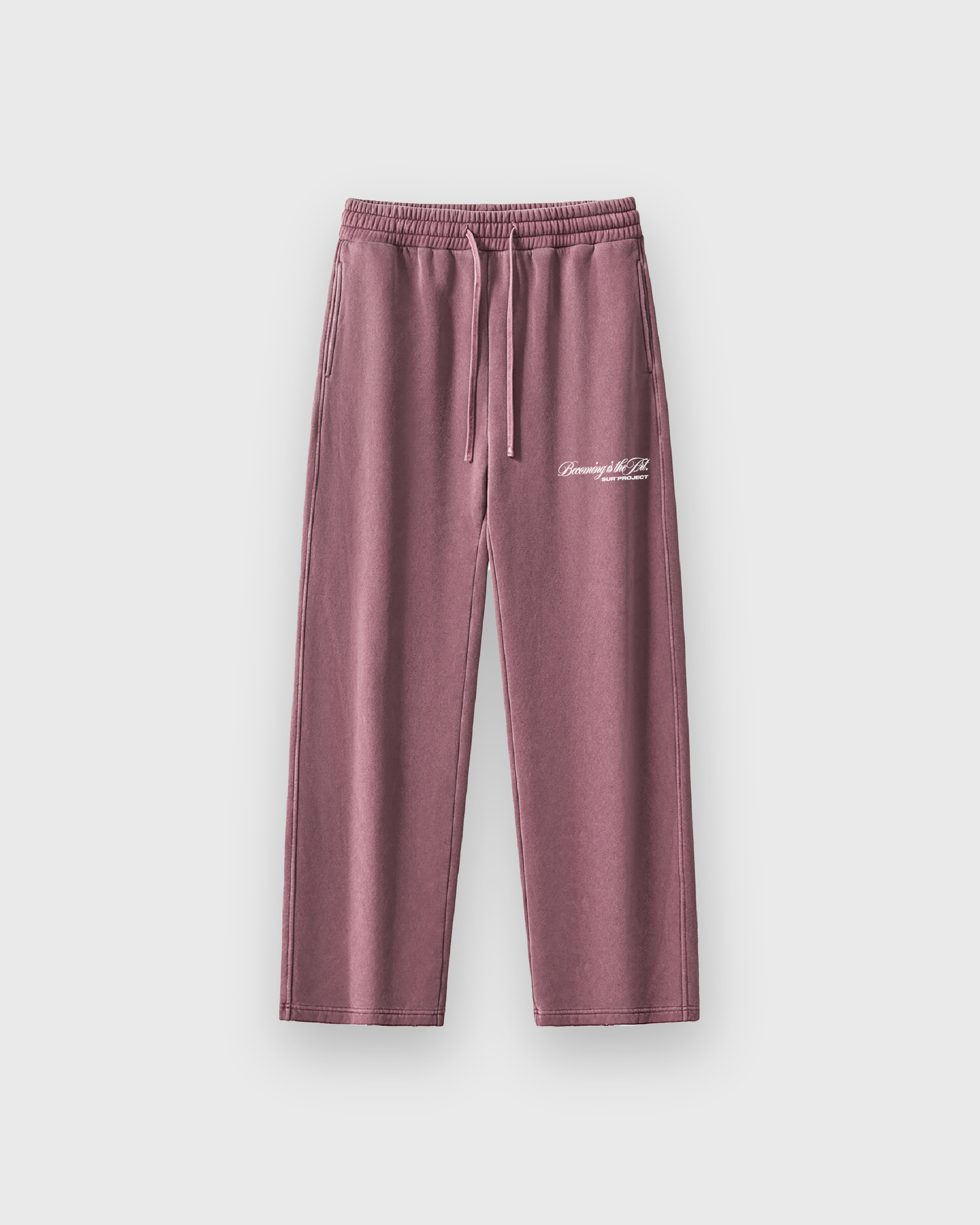 Becoming Is The Art Rose Washed Premium Sweatpants | Sur Project®