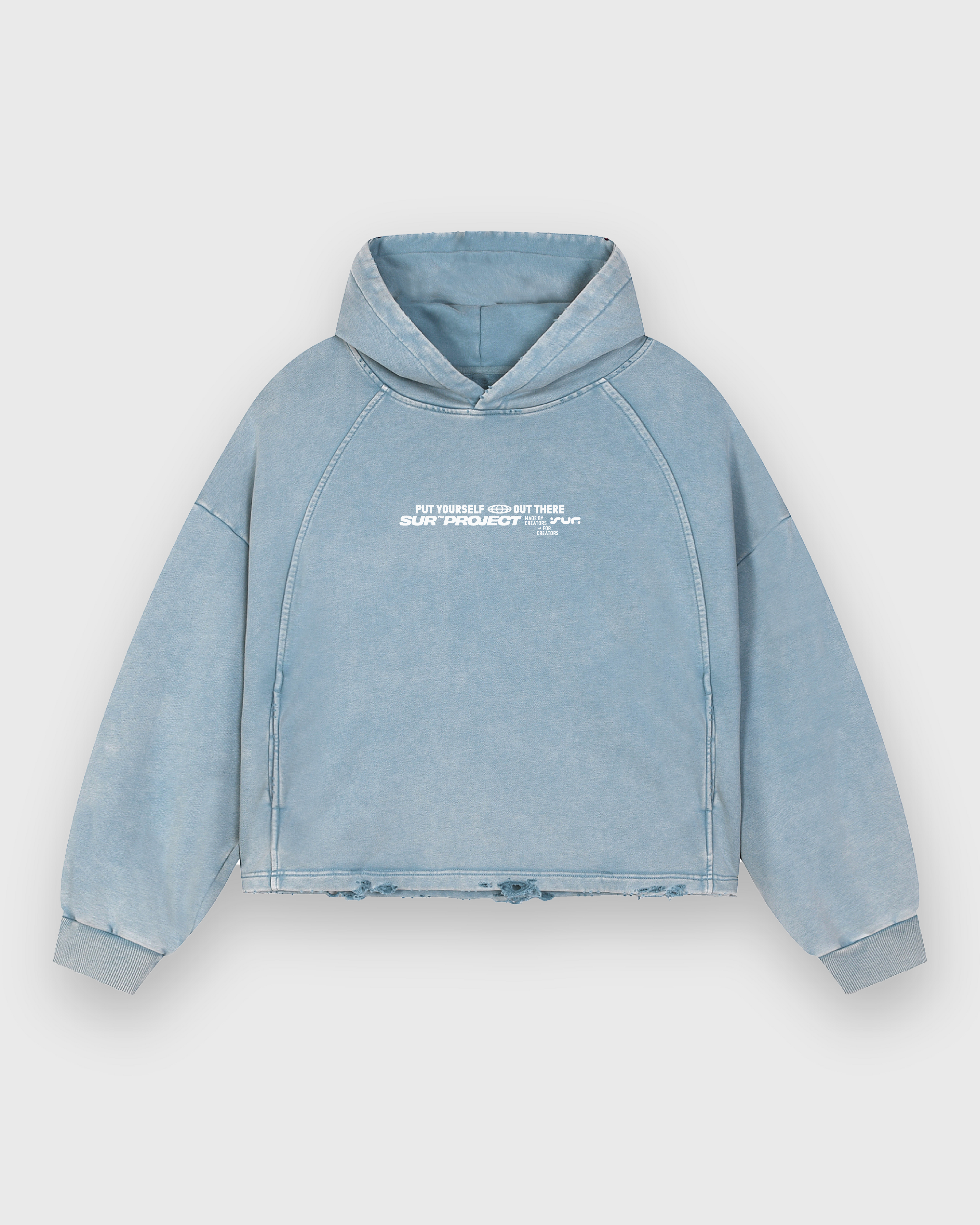 The Statement Vintage Blue Washed Premium Hoodie | Sur Project®