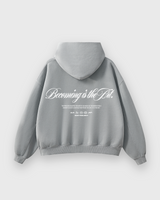 Becoming Is The Art Gray Washed Premium Hoodie | Sur Project®