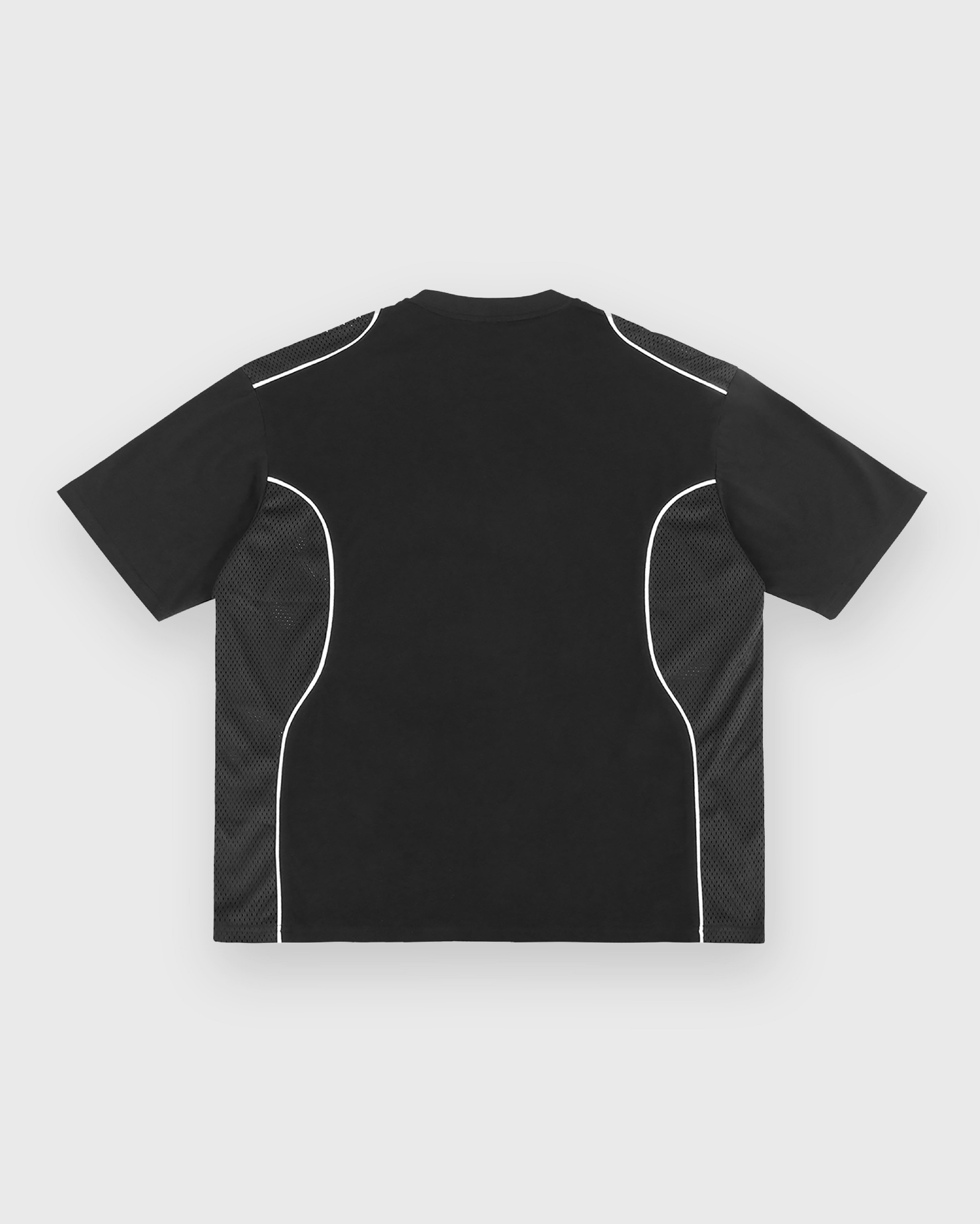 SUR Official Emblem Black Panelled T-Shirt | Sur Project®