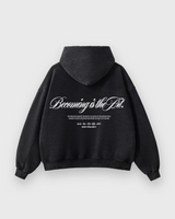 Becoming Is The Art Black Washed Premium Hoodie | Sur Project®