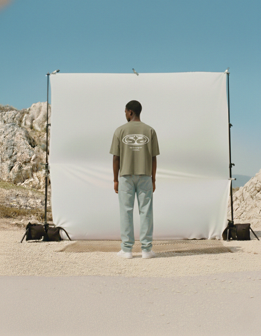 SUR Official Emblem Green Vintage Boxy Tee | Sur Project®