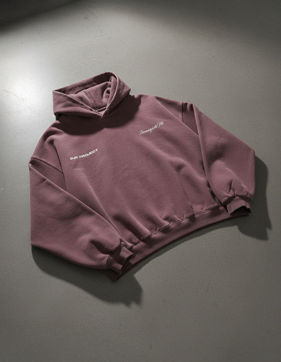 Becoming Is The Art Rose Washed Premium Hoodie | Sur Project®