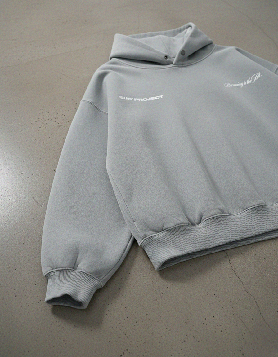 Becoming Is The Art Gray Washed Premium Hoodie | Sur Project®